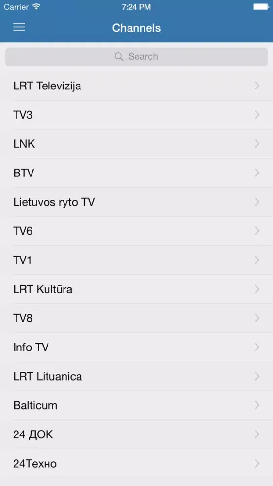 Televizijos Lietuvoje LT应用截图