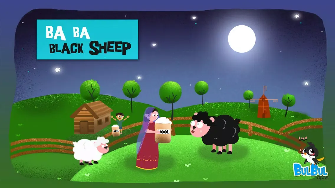 Baa Baa Black Sheep - Classic English Rhyme for kids スクリーンショット
