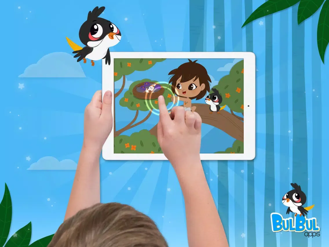 Tangkapan skrin Mowgli & BulBul - Birds of a kind - Hindi iPad 