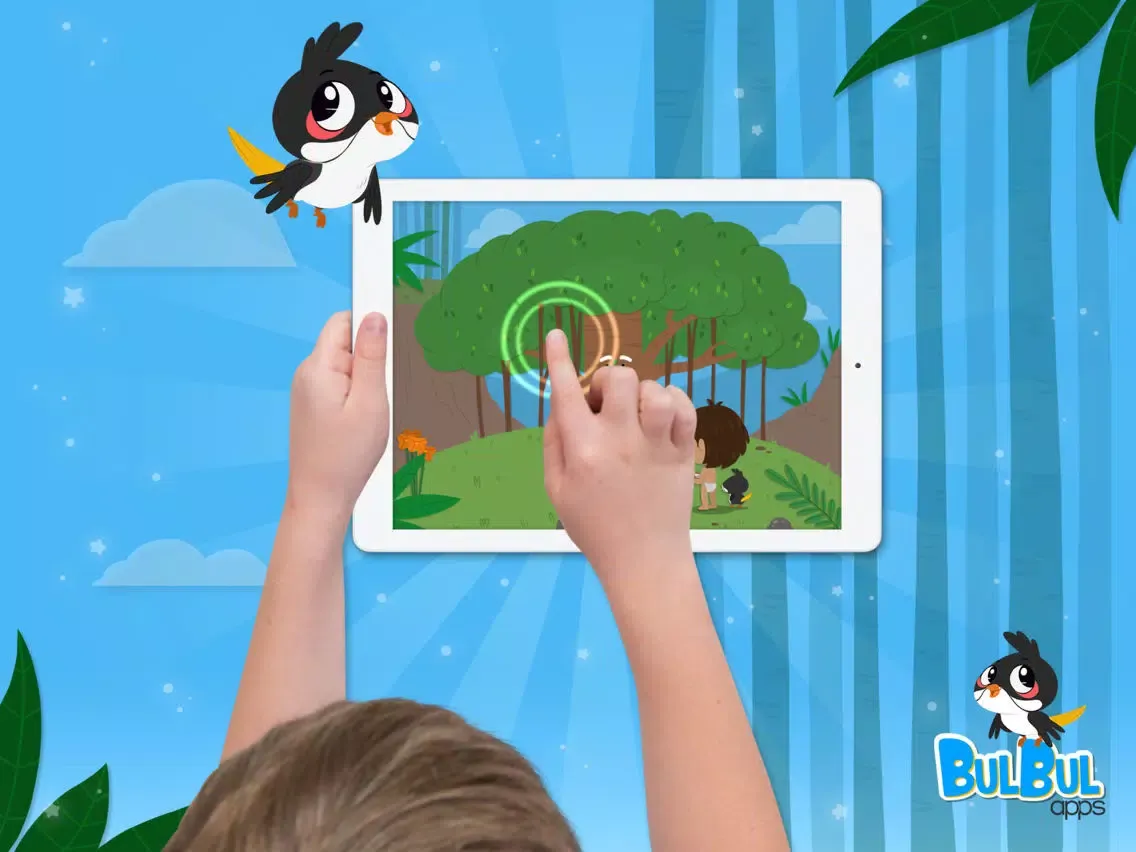 Tangkapan skrin Mowgli & BulBul - Birds of a kind - Hindi iPad 