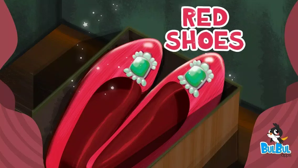 تصاویر Girl in Red Shoes Kids Story