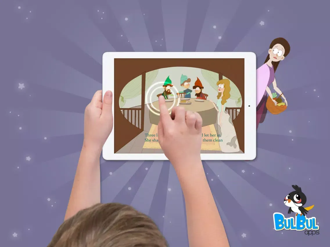 صور Three Little Men in the Wood - Hindi iPad 
