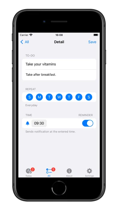 ภาพหน้าจอของ Daily - To-Do
