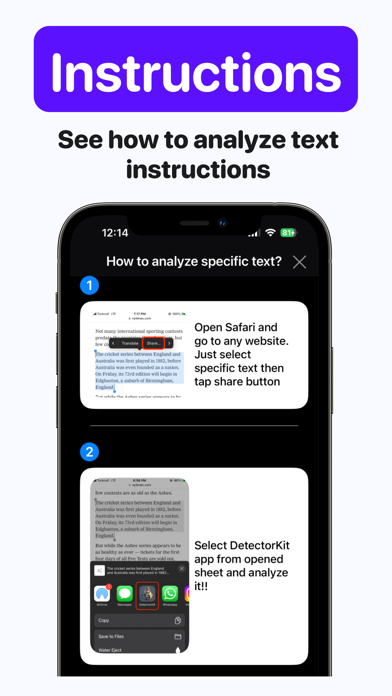 AI Detector: gptzero & rewrite স্ক্রিনশট