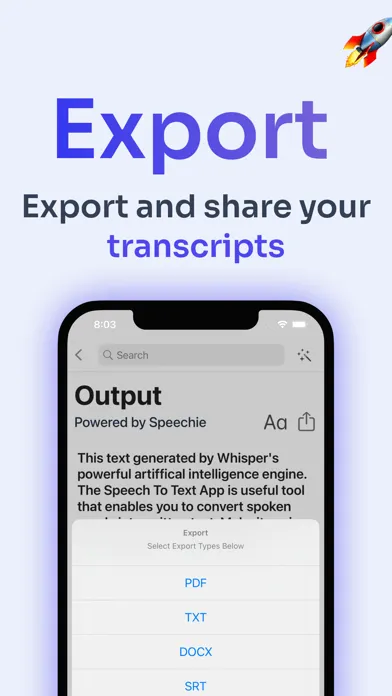 ภาพหน้าจอของ Speech To Text & Transcription