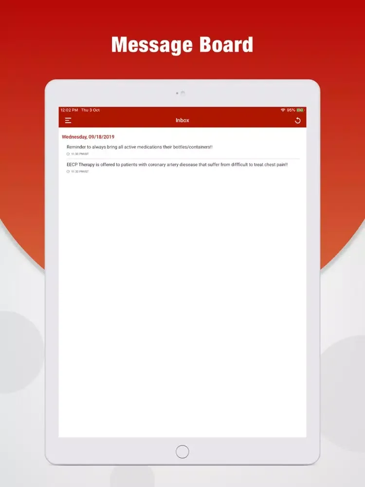Capturas de tela do CMM Hasan Cardio iPad 