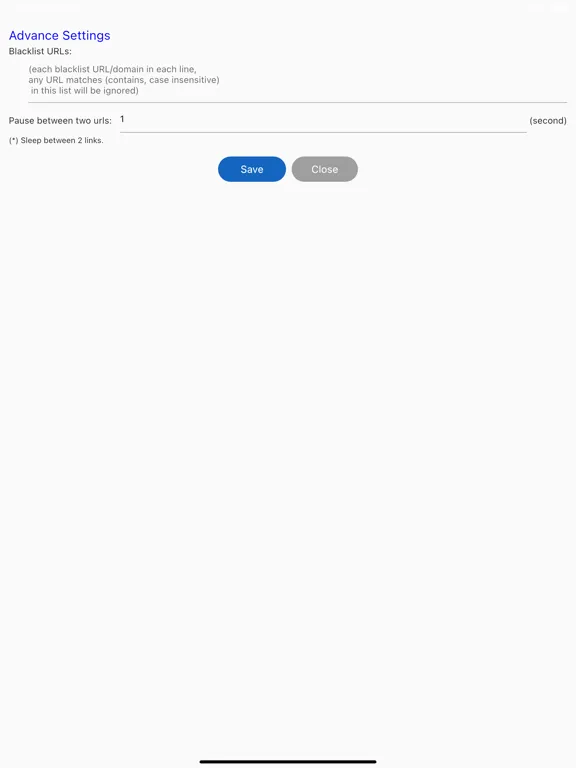 Bulk Email Extractor iPad  Screenshots