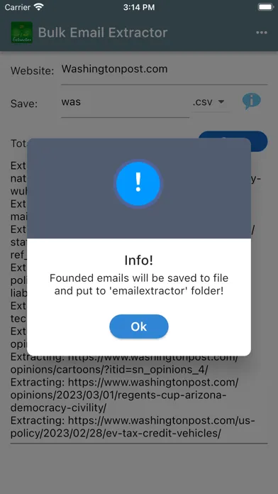 Bulk Email Extractor Screenshots