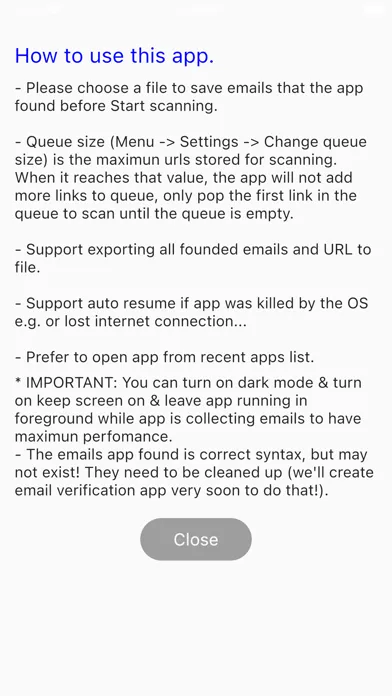 Bulk Email Extractor Screenshots