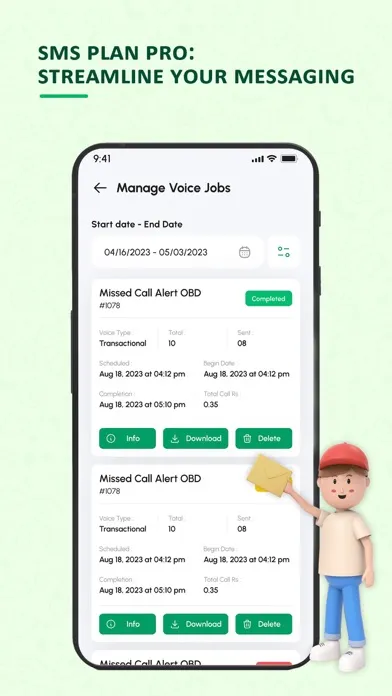 Zrzuty ekranu Bulk Sms Plans