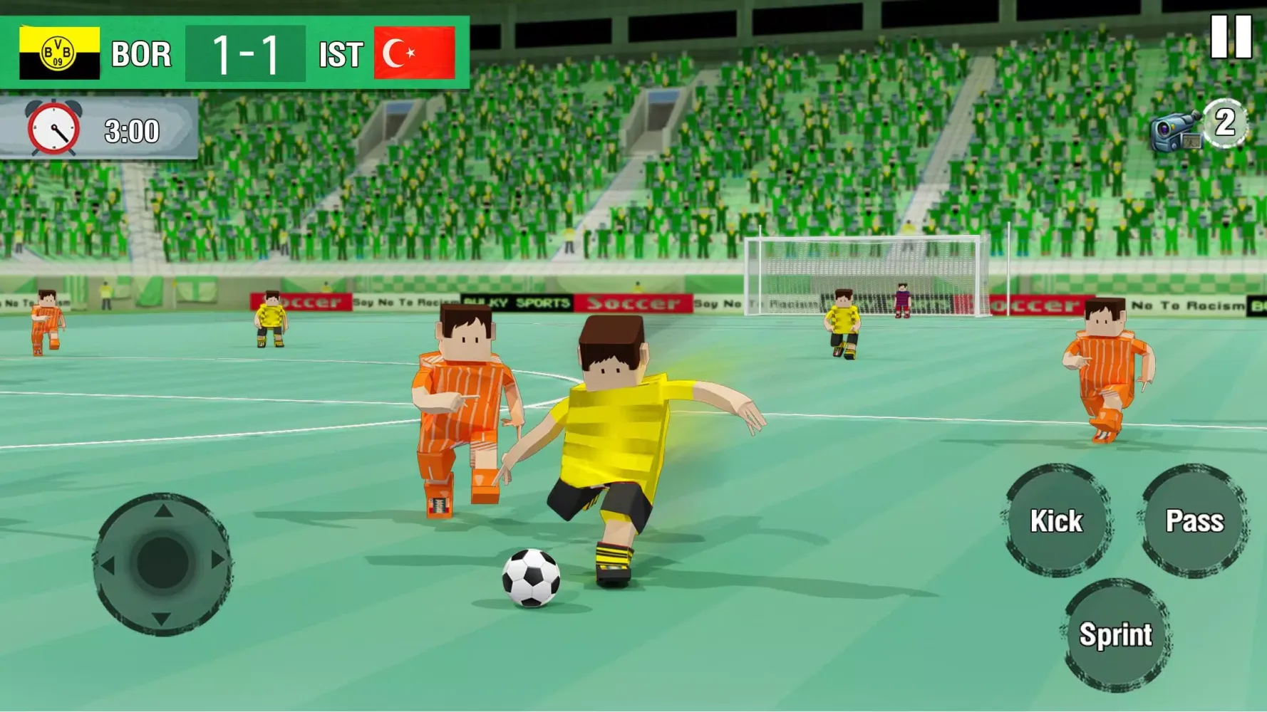 Tangkapan layar Blocky Soccer Leagues 2018: Cubic Football Stars
