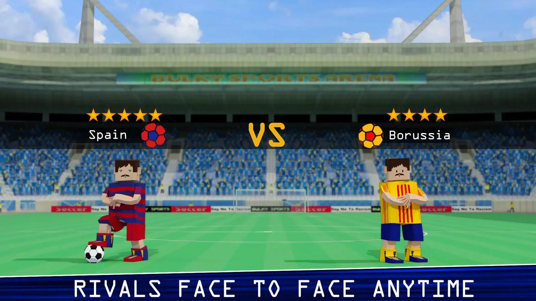 Tangkapan layar Blocky Soccer Leagues 2018: Cubic Football Stars