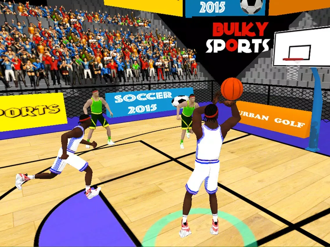 Ảnh chụp màn hình của Basketball 2016 - Real basketball slam dunk challenges and trainings by BULKY SPORTS iPad 