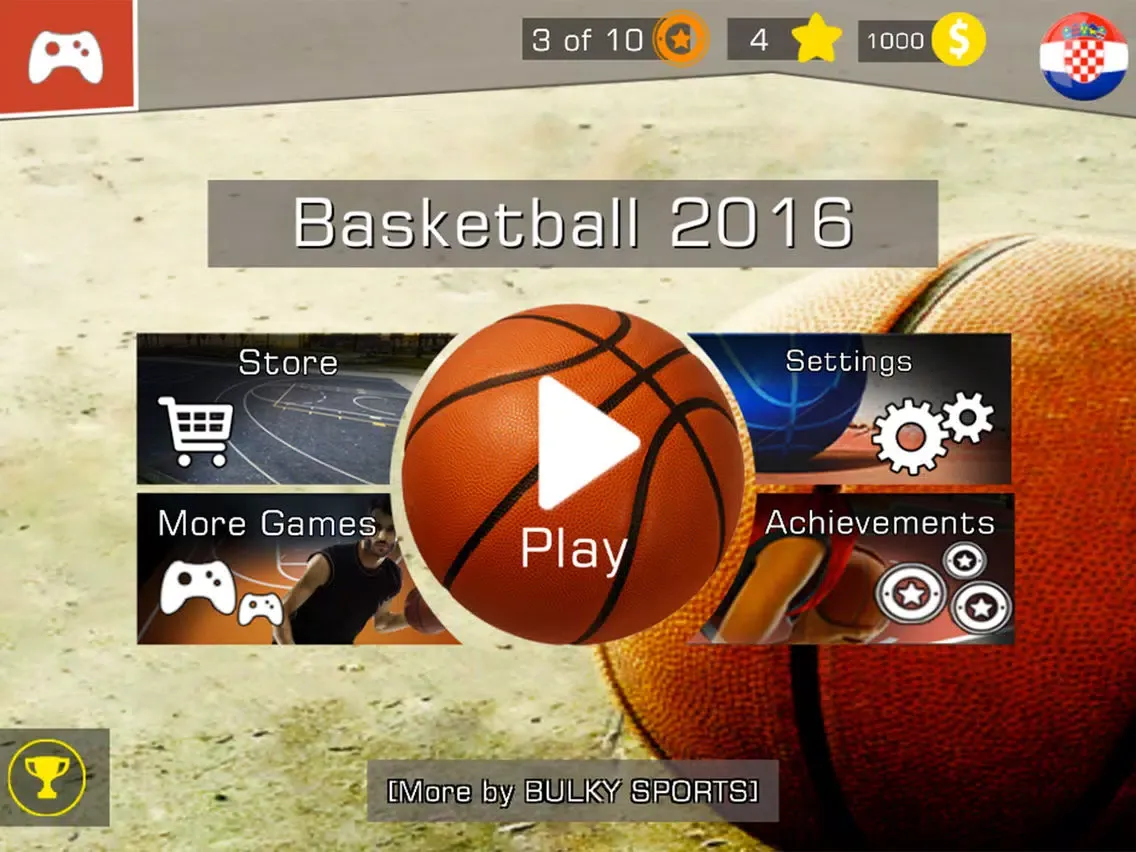 Ảnh chụp màn hình của Basketball 2016 - Real basketball slam dunk challenges and trainings by BULKY SPORTS iPad 
