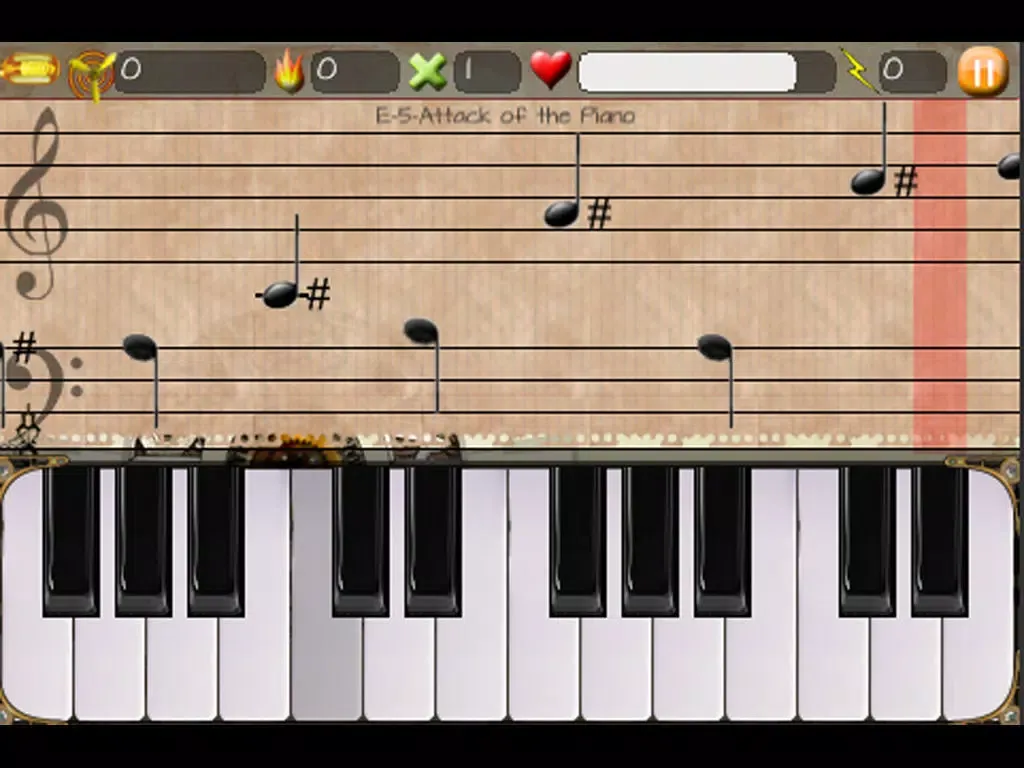 Attack of the piano lite iPad  Screenshots