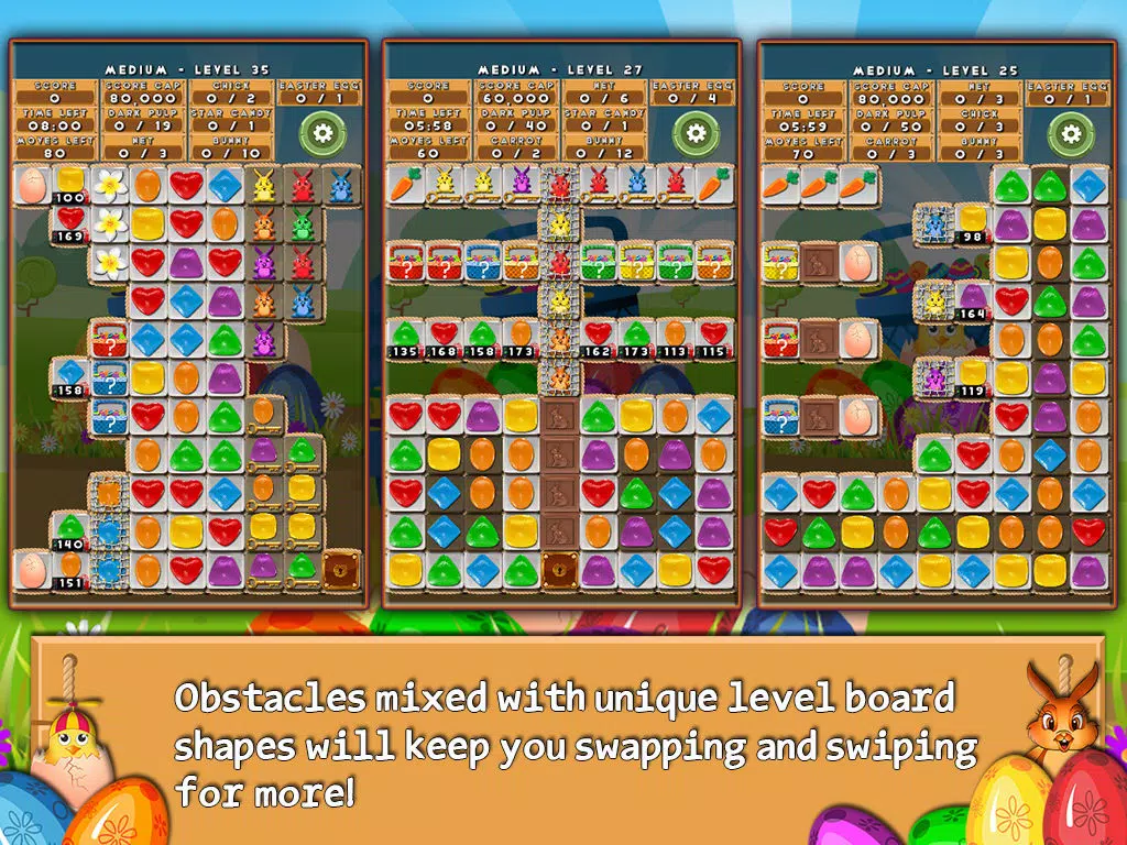 Bunny Drops - Match three puzzle iPad  Ekran Görüntüleri