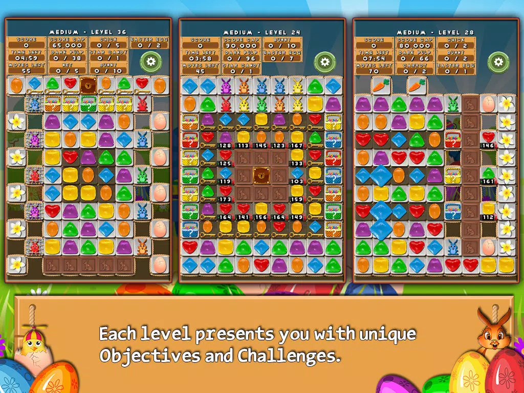 Bunny Drops - Match three puzzle iPad  Ekran Görüntüleri