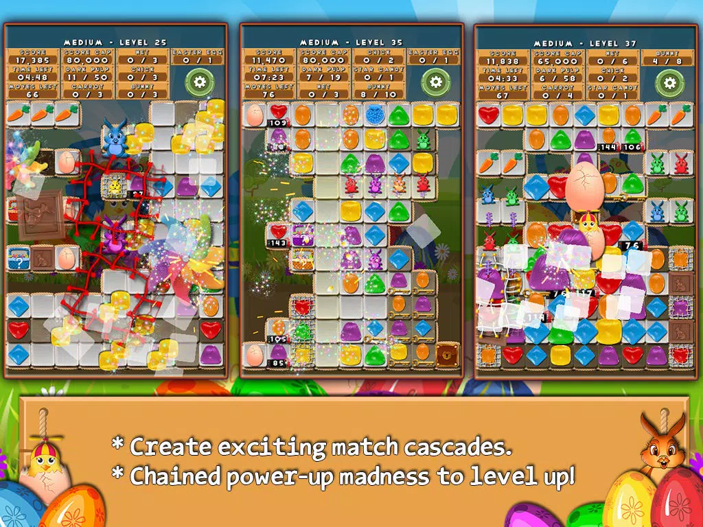 Bunny Drops - Match three puzzle iPad  Ekran Görüntüleri