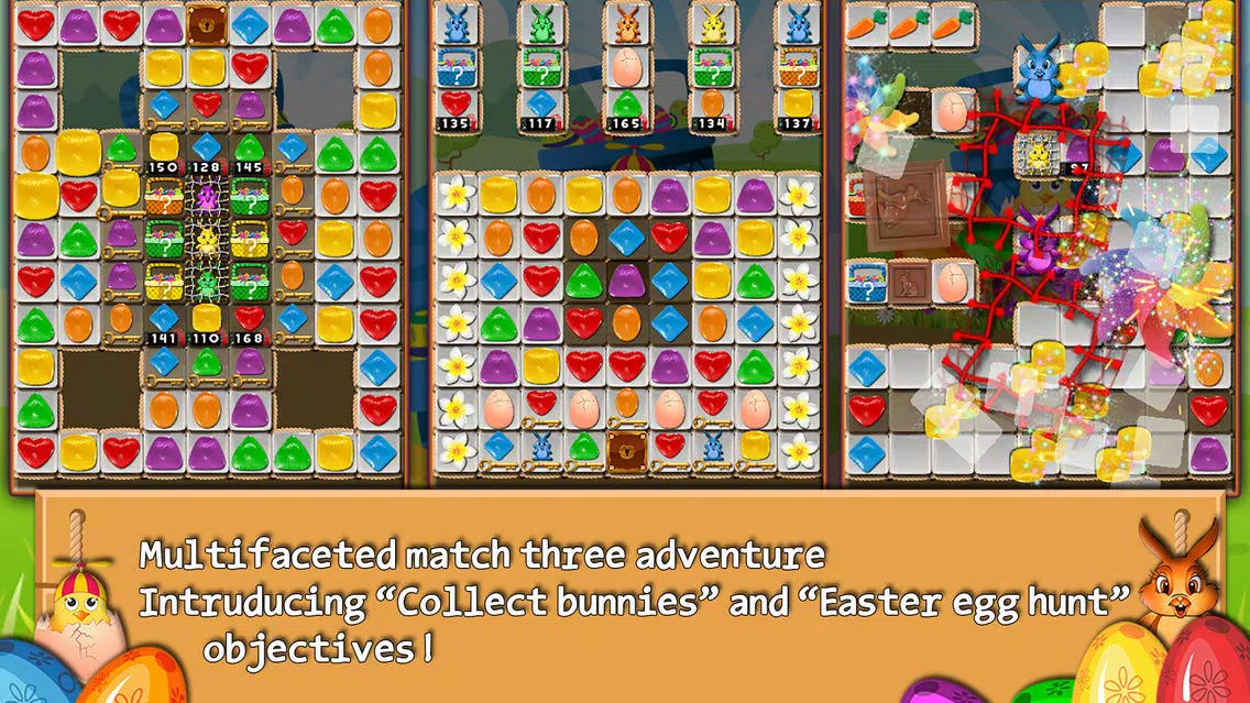 Bunny Drops - Match three puzzle Ekran Görüntüleri