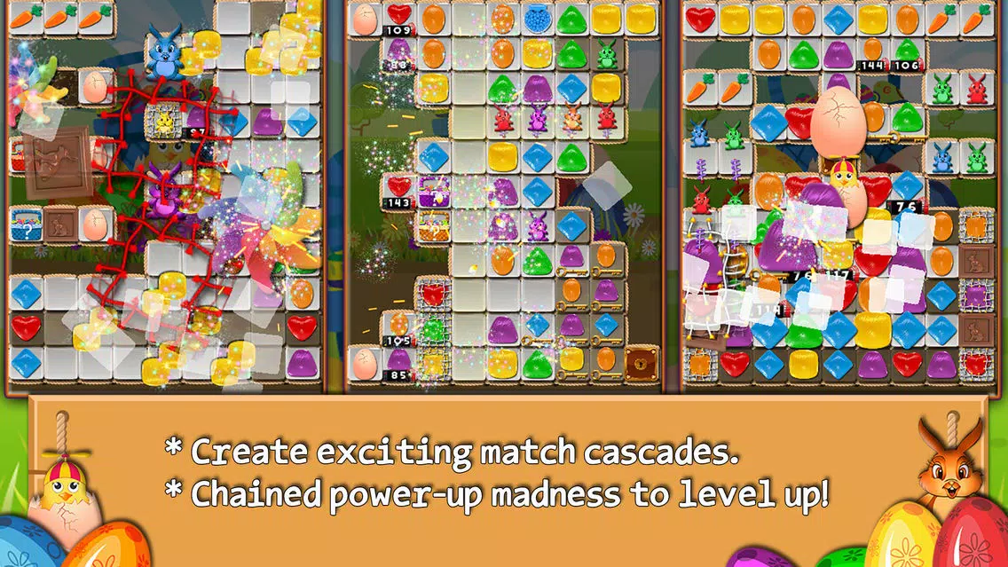 Bunny Drops - Match three puzzle Ekran Görüntüleri