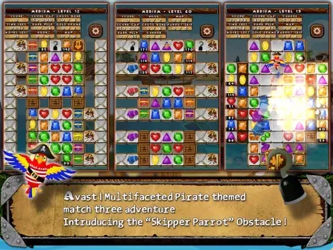 Tangkapan layar Pirate Drops - Match three puzzle iPad 