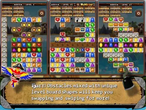 Tangkapan layar Pirate Drops - Match three puzzle iPad 