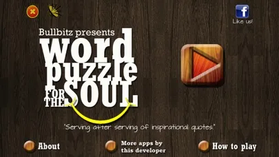 Tangkapan skrin WORD PUZZLE for the SOUL