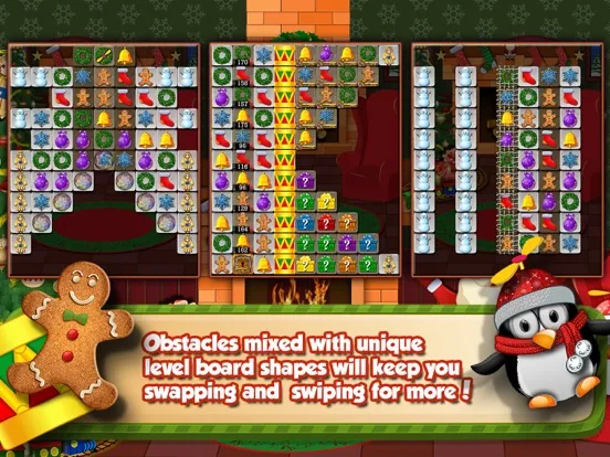 Christmas Drops 2 - Match three puzzle iPad  Screenshots