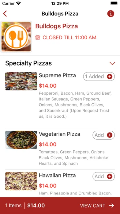 Bulldogs Pizza Ekran Görüntüleri