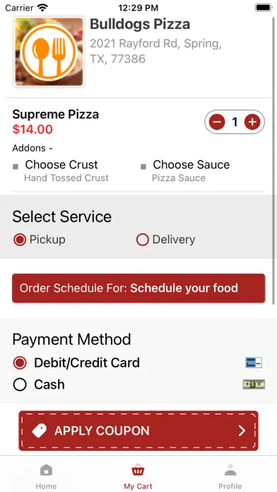 Bulldogs Pizza Ekran Görüntüleri