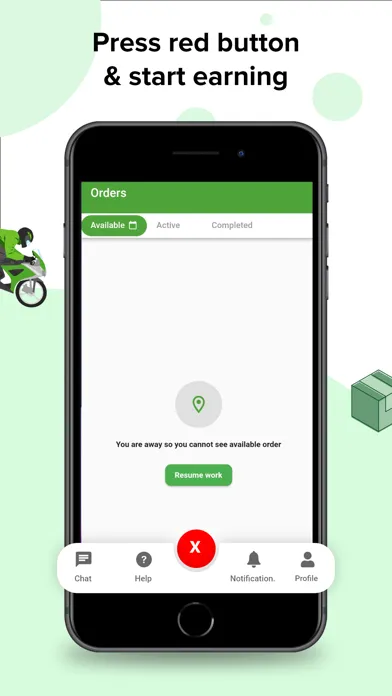 Tangkapan skrin Bullet Express Courier Driver