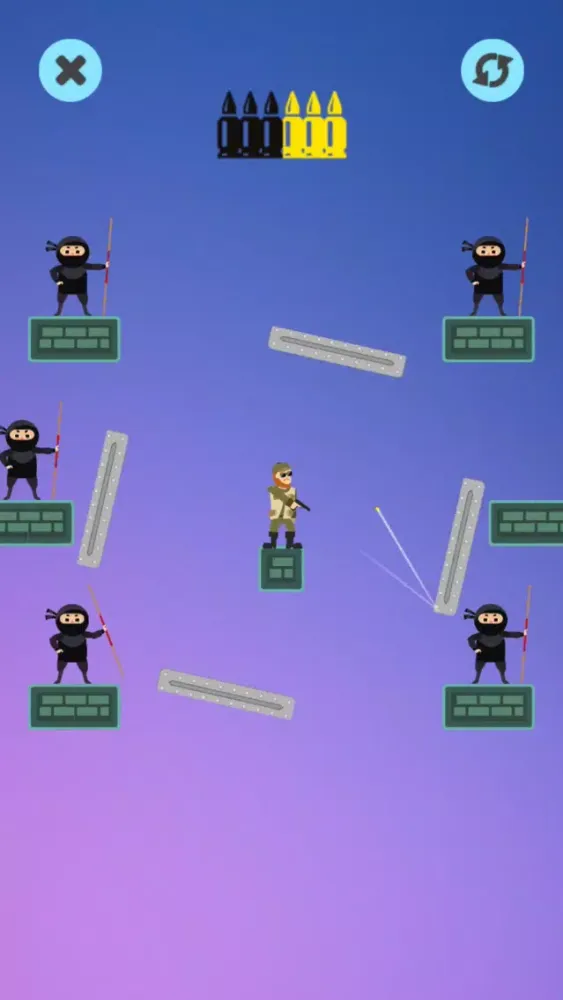 Mr Shooter - Puzzling Bullet سکرین شاٹس