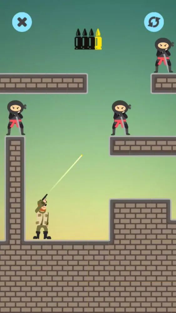 Mr Shooter - Puzzling Bullet سکرین شاٹس