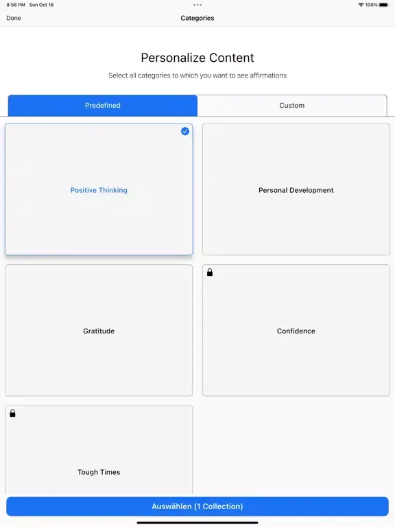 Tangkapan skrin Remindy - Daily Affirmations iPad 