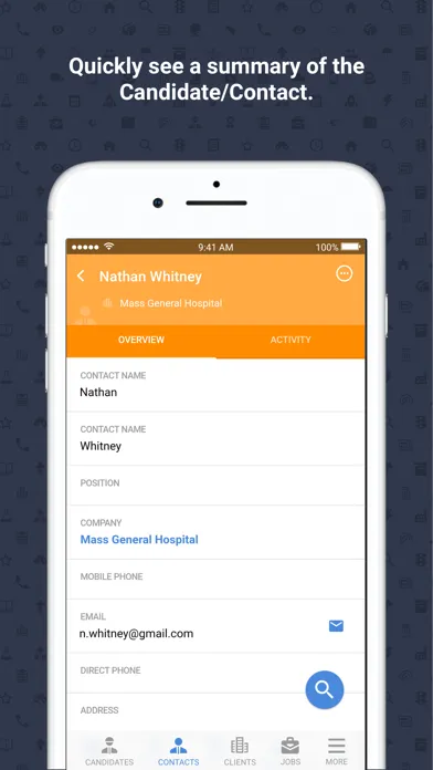 Tangkapan layar Bullhorn Mobile