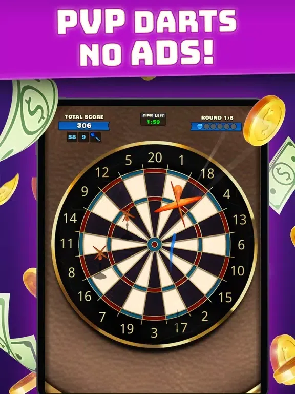 Capturas de tela do Darts Tournament - Real Money iPad 