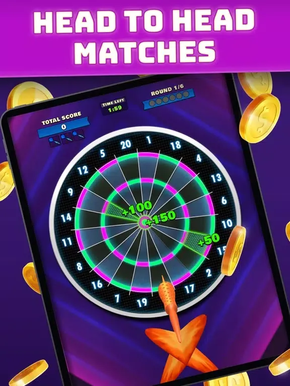 Capturas de tela do Darts Tournament - Real Money iPad 