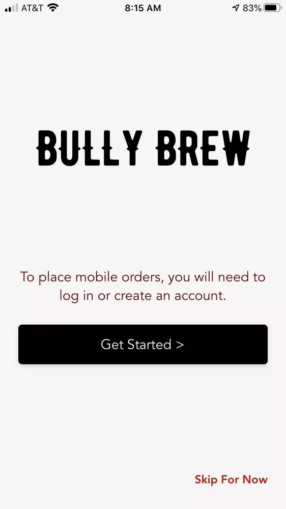 ภาพหน้าจอของ Bully Brew Coffee