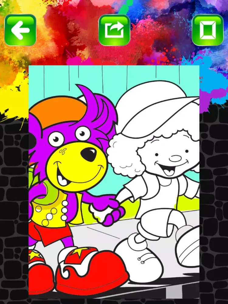 Zrzuty ekranu Ruben the Road Safety Bear: Paint iPad 