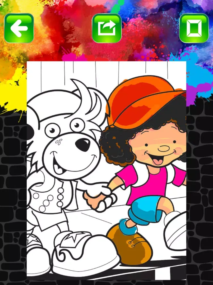 Zrzuty ekranu Ruben the Road Safety Bear: Paint iPad 