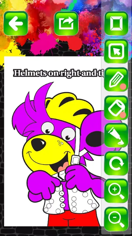Zrzuty ekranu Ruben the Road Safety Bear: Paint