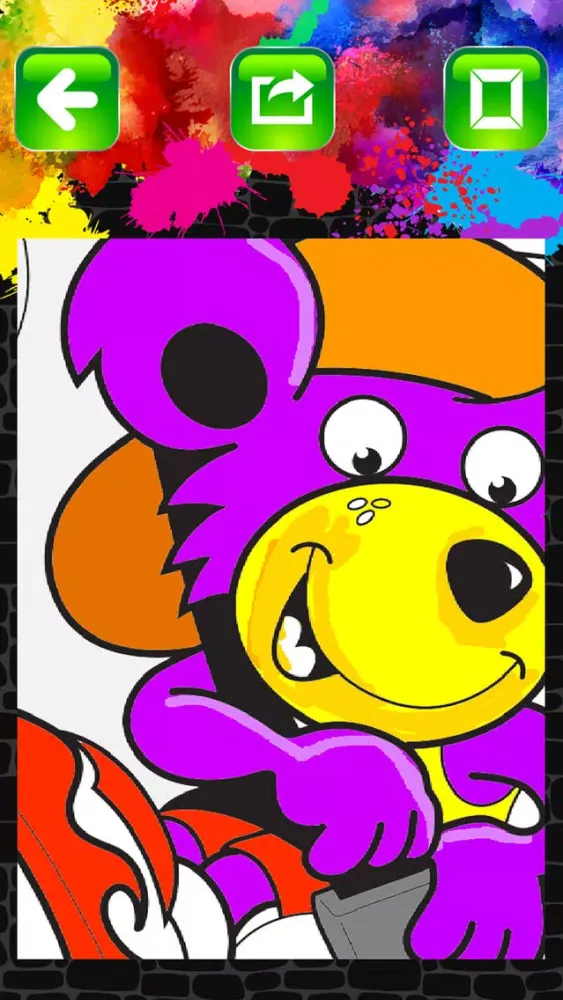 Zrzuty ekranu Ruben the Road Safety Bear: Paint