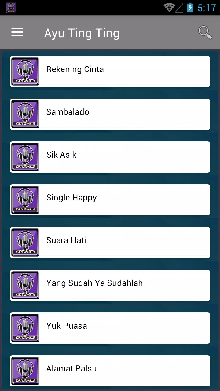 Lagu AYU TING TING Lengkap Screenshots