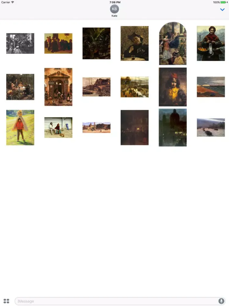Captures d'écran de Aleksander Gierymski Artworks Stickers iPad 