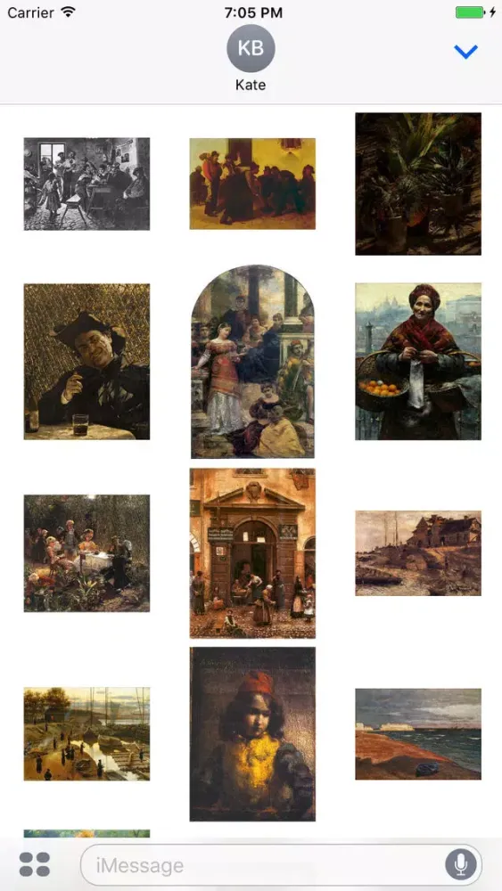 Captures d'écran de Aleksander Gierymski Artworks Stickers