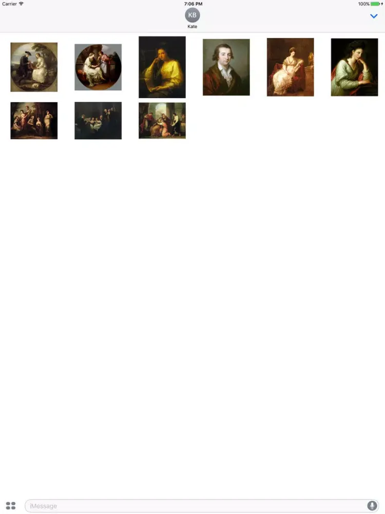 Angelica Kauffman Artworks Stickers iPad  スクリーンショット
