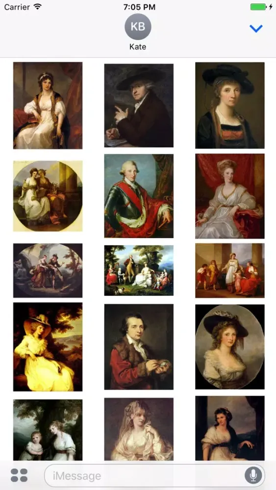 Angelica Kauffman Artworks Stickers スクリーンショット