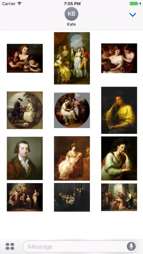 Angelica Kauffman Artworks Stickers スクリーンショット
