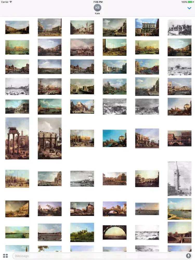 Canaletto Artworks Stickers iPad  스크린샷