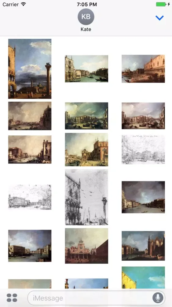Canaletto Artworks Stickers 스크린샷